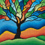 JP Needlepoint - Colorful Tree